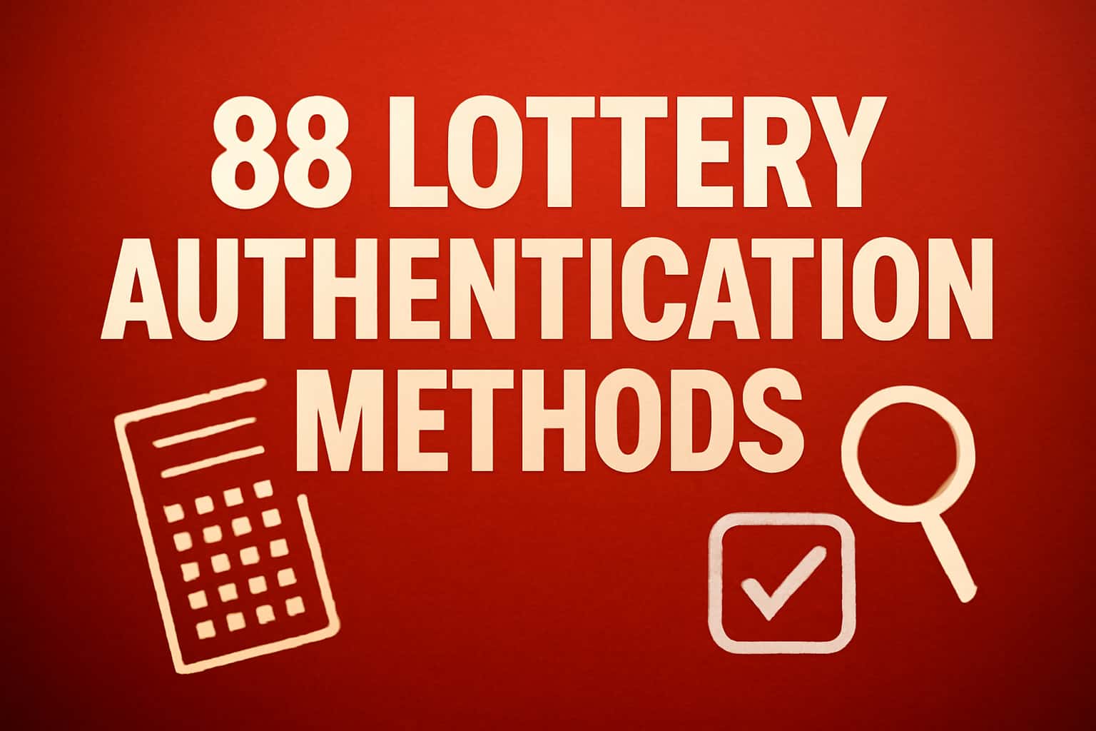 A visual representation of authentication methods used by 88 Lottery.
