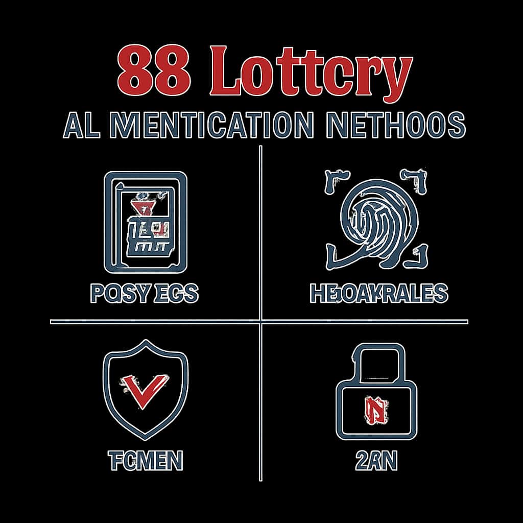 An educational diagram regarding authentication methods in 88 Lottery.
