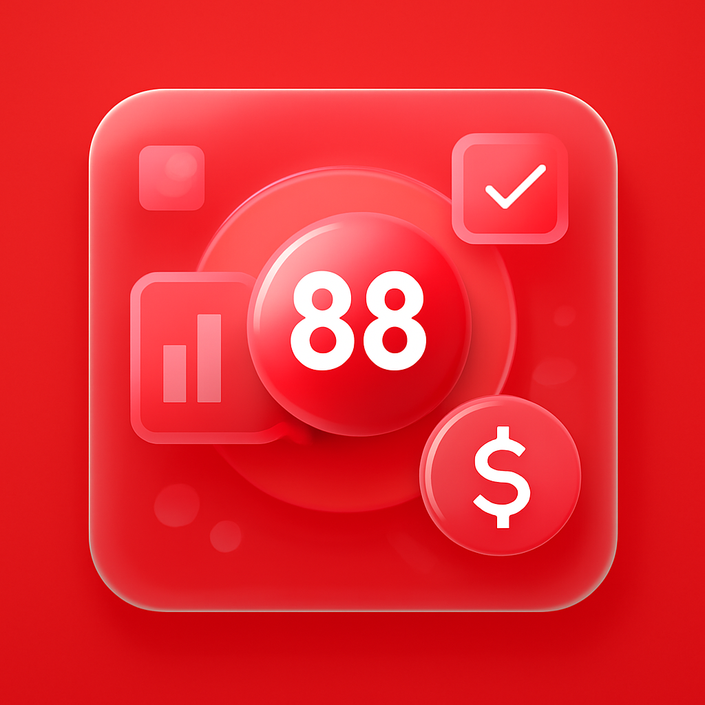 An educational diagram showcasing safety features of the 88 Lottery app.