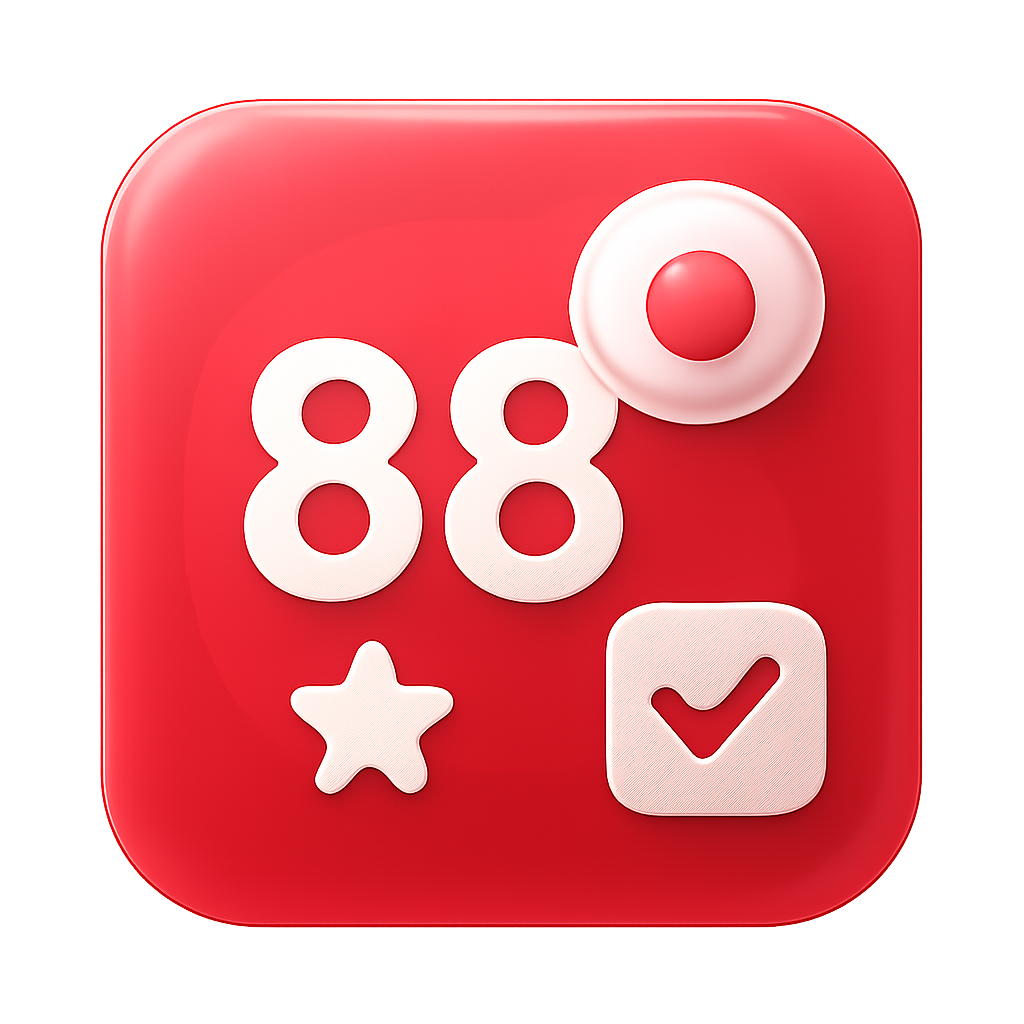An icon representing user safety features for 88 Lottery.