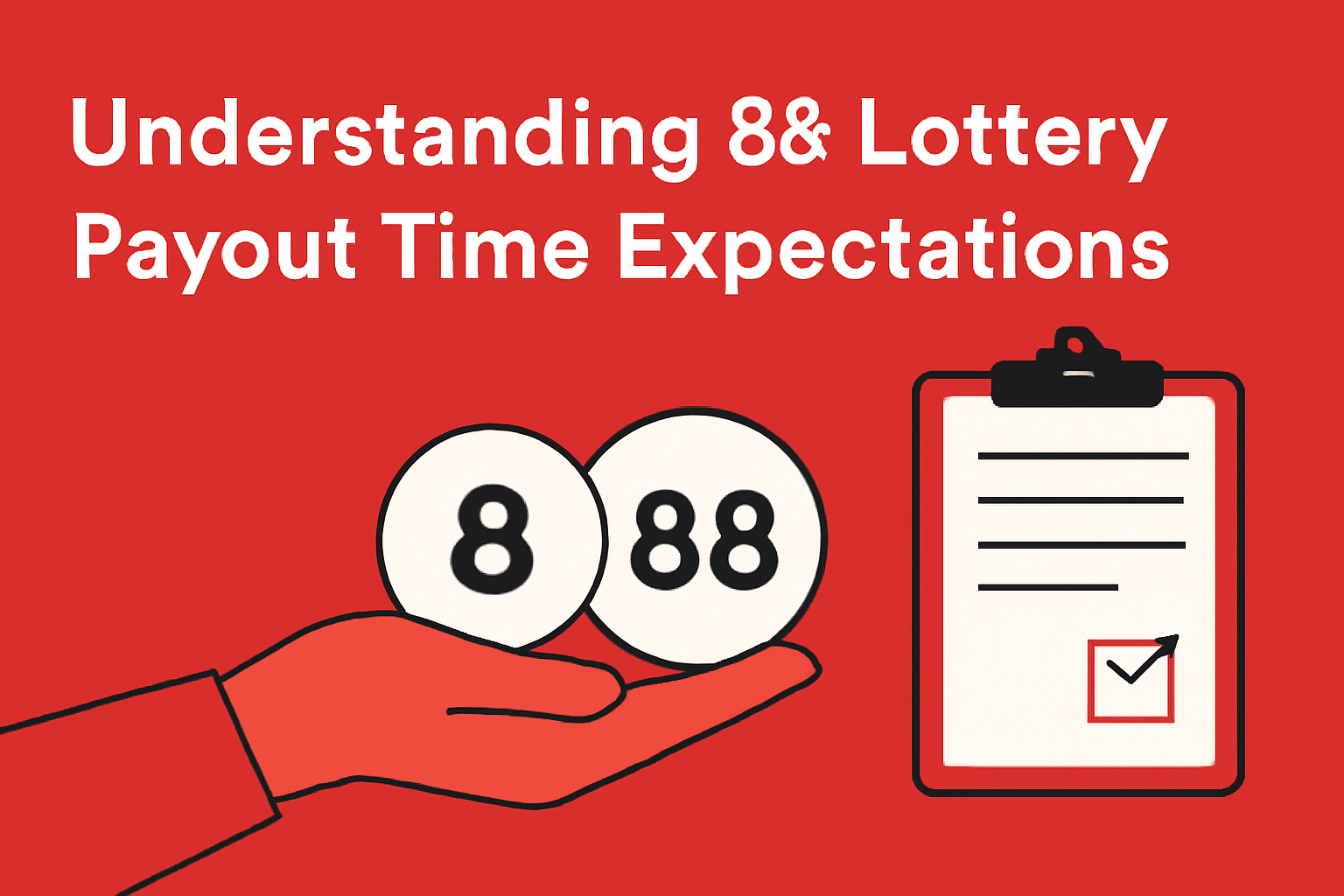 An informational scene illustrating the 88 Lottery app on an Android device.