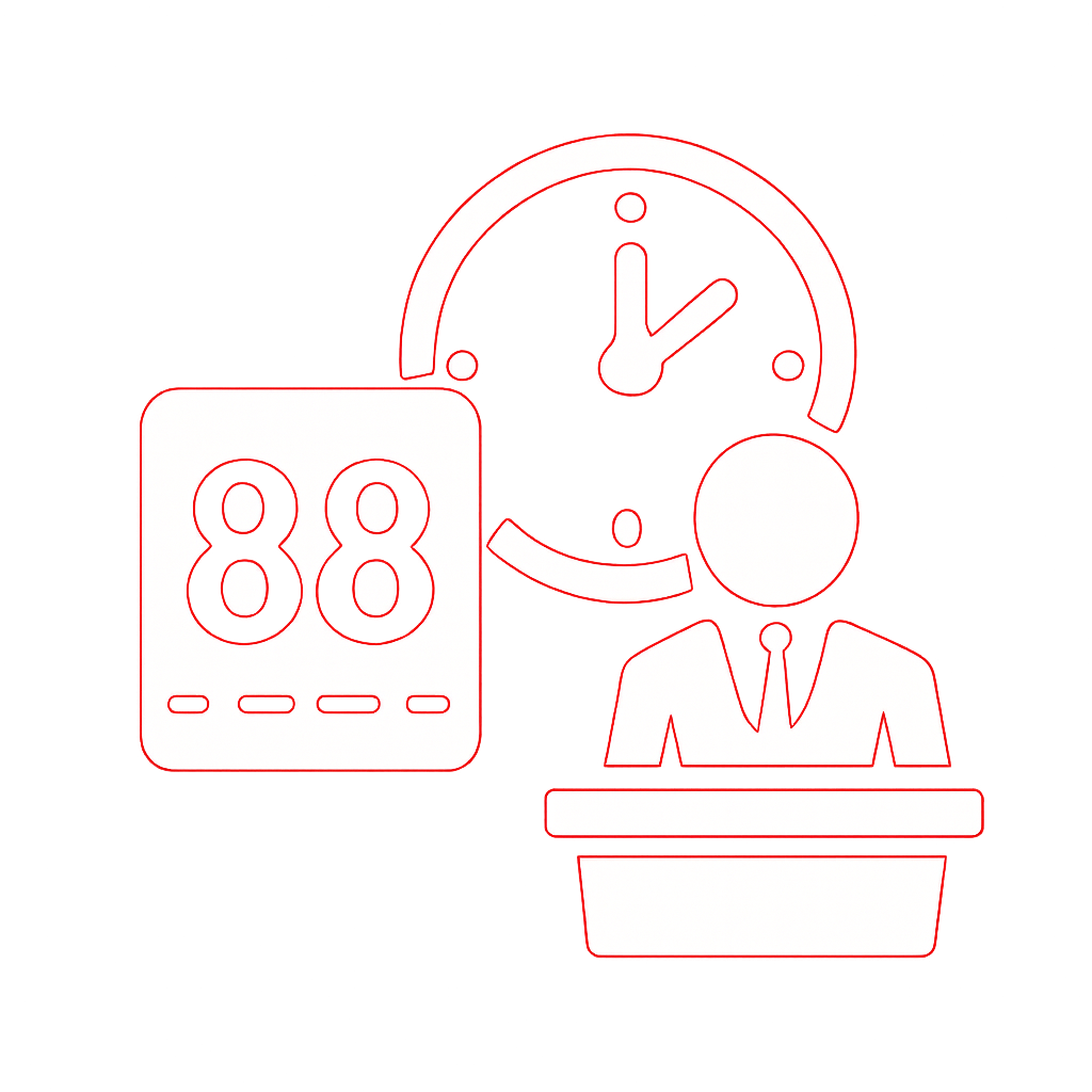 An educational diagram showcasing safety features of the 88 Lottery app.