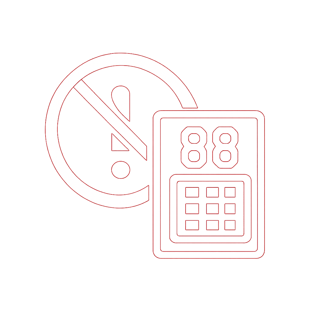 A professional badge symbolizing account security for 88 Lottery.