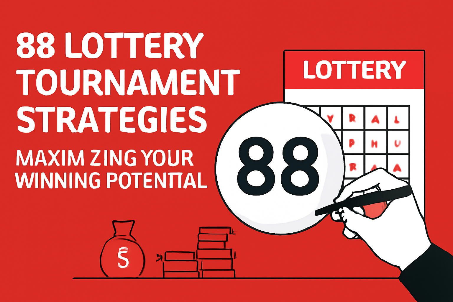 An informational illustration representing the 88 Lottery Login Guide.