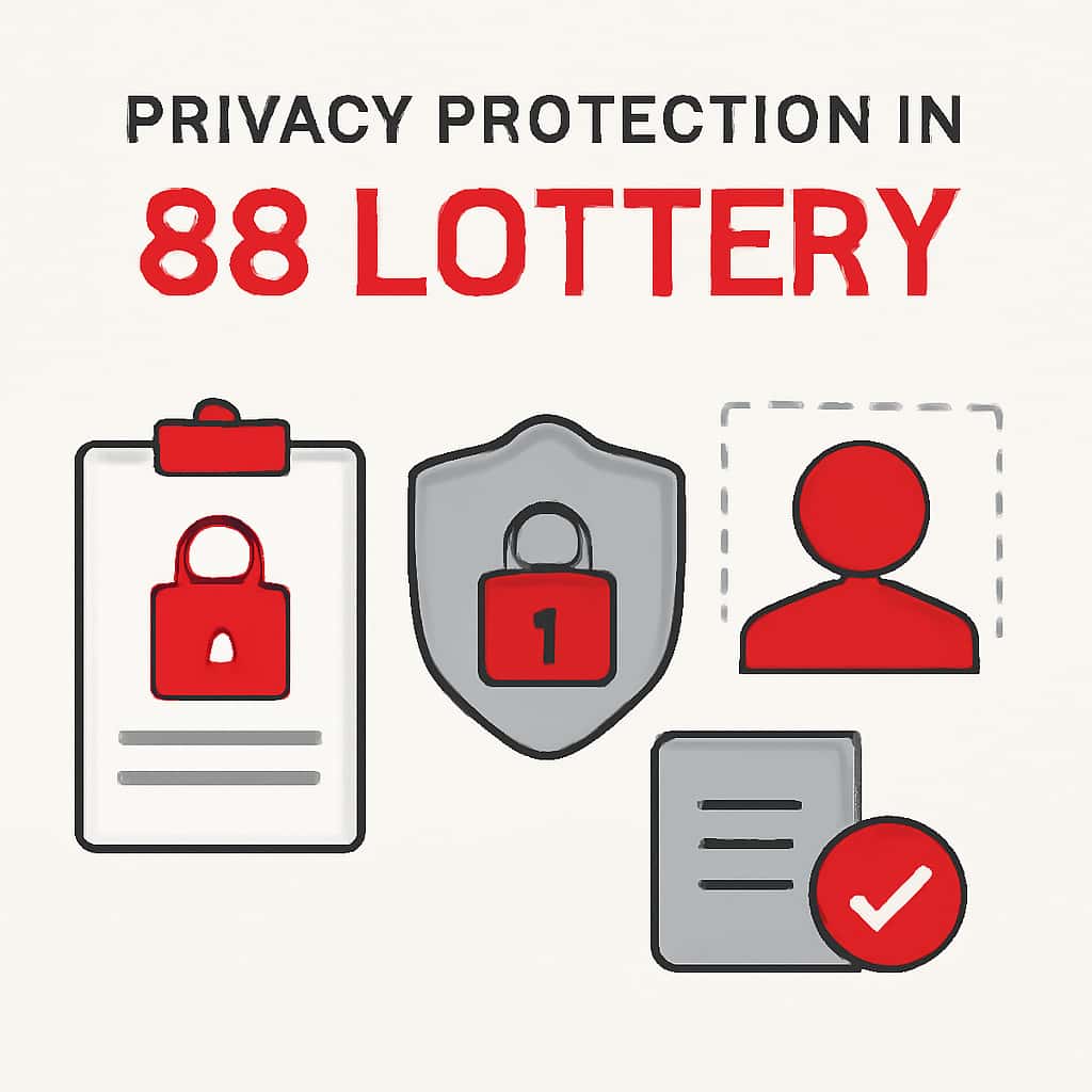 An educational diagram about privacy policies in 88 Lottery.