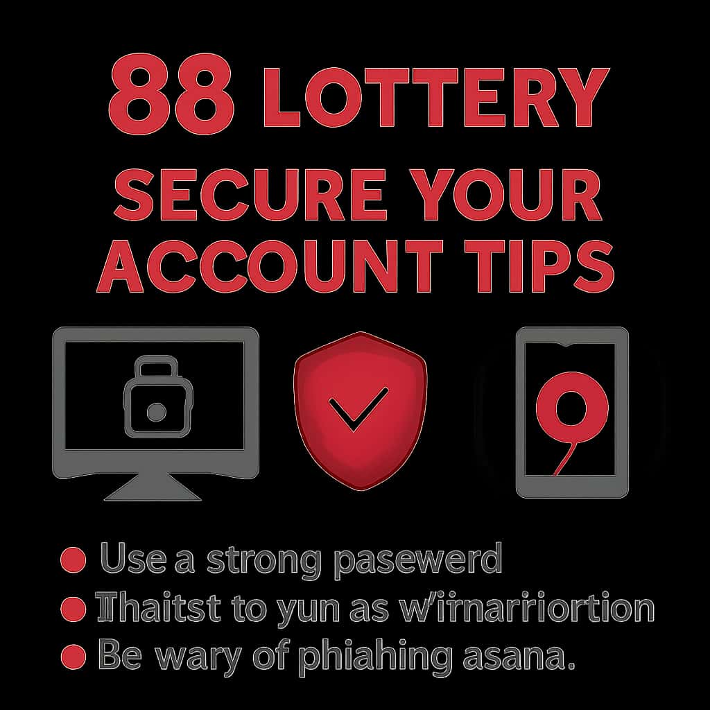 An educational diagram illustrating effective methods for securing your 88 Lottery account.
