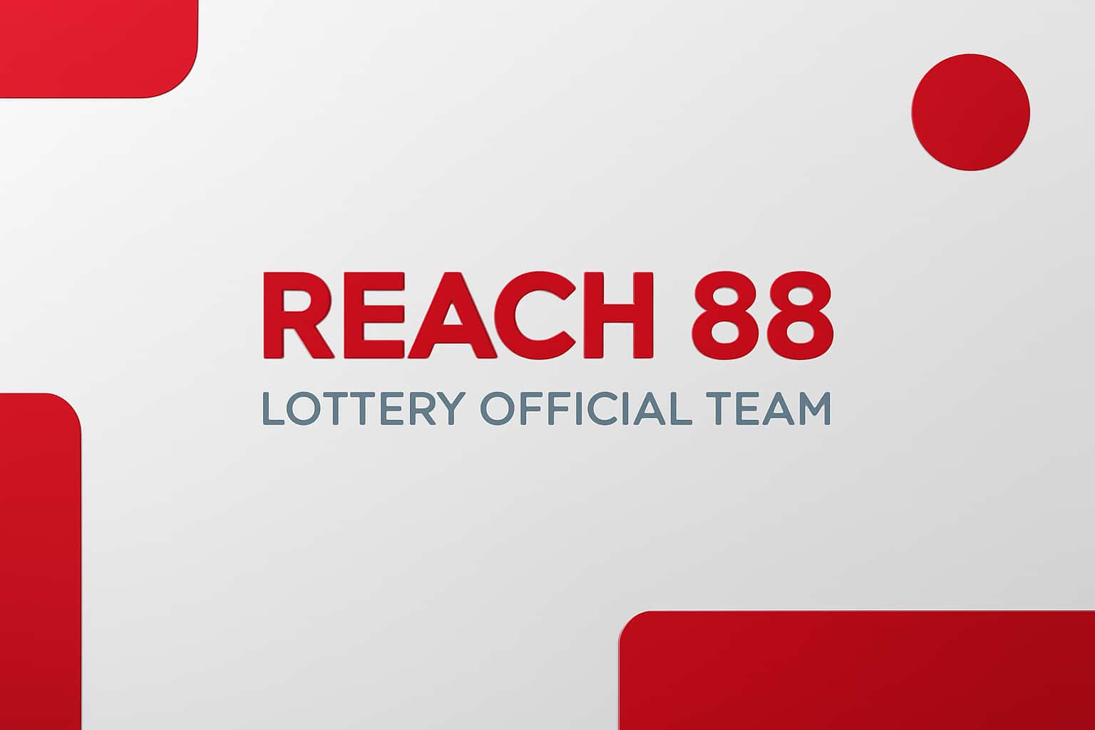 Reach 88 Lottery Official Team Interface