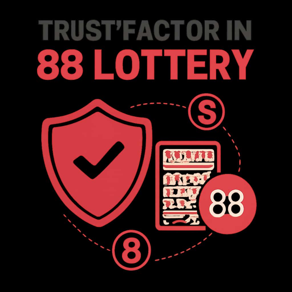 An educational diagram about the trust factors related to 88 Lottery.